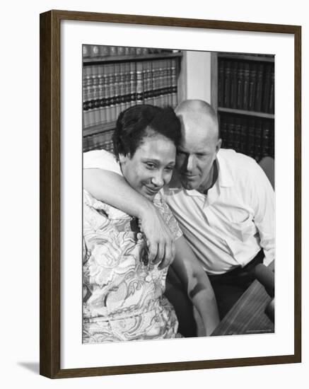 Richard P. Loving and Wife, After Supreme Court Rules That Inter Racial Marriage is Legal-Francis Miller-Framed Premium Photographic Print