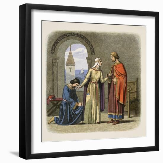 Richard Pardons His Brother John-James William Edmund Doyle-Framed Giclee Print