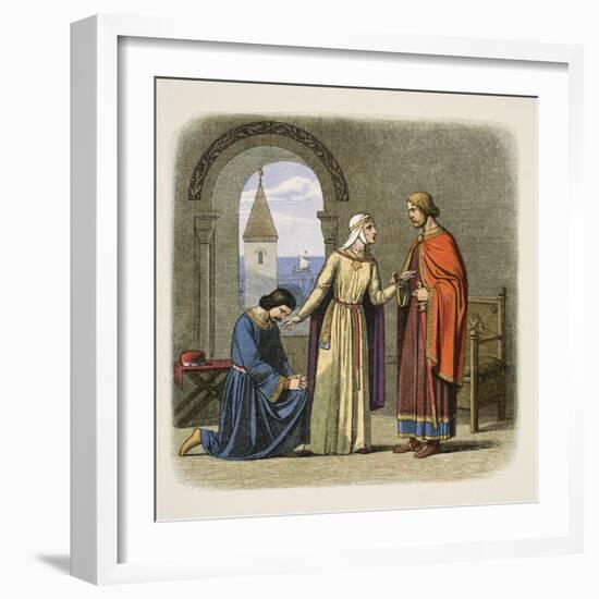 Richard Pardons His Brother John-James William Edmund Doyle-Framed Giclee Print