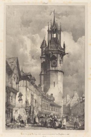 Big Clock Tower Evreux, Normandie, France, 1824