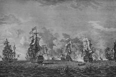 British Fleet Defending Gibraltar-Richard Paton-Giclee Print