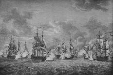 British Fleet Defending Gibraltar-Richard Paton-Giclee Print