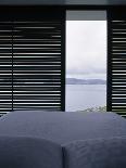 Bedroom with a View in Shark Alley House, Great Barrier Island, New Zealand-Richard Powers-Laminated Photo