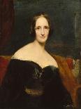 Portrait of Mary Shelley, British Writer, Ca 1840 (Oil on Canvas)-Richard Rothwell-Giclee Print