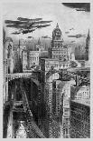 The New York of the Future as Imagined in 1911-Richard Rummell-Framed Stretched Canvas
