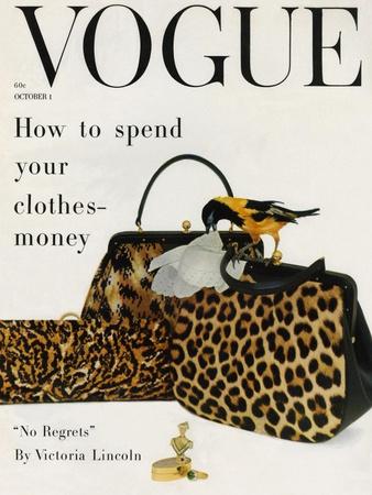 Vogue Cover - October 1958 - Animal Accessories