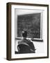 Richard Schafer, an Expert in the Field of Non Associative Algebras, Studying Complicated Formulas-Alfred Eisenstaedt-Framed Premium Photographic Print