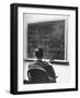 Richard Schafer, an Expert in the Field of Non Associative Algebras, Studying Complicated Formulas-Alfred Eisenstaedt-Framed Premium Photographic Print