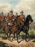A Military Cavalry Camp-Richard Simkin-Art Print