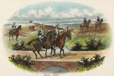 A Military Cavalry Camp-Richard Simkin-Art Print