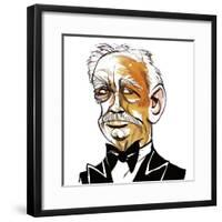 Richard Strauss - colour caricature-Neale Osborne-Framed Giclee Print