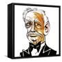 Richard Strauss - colour caricature-Neale Osborne-Framed Stretched Canvas
