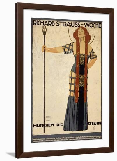 Richard Strauss Music Festival, circa 1910-Ludwig Hohlwein-Framed Art Print