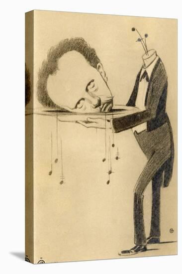 Richard Strauss the German Composer: a Satire on His Opera Salome-Oscar Garvens-Stretched Canvas