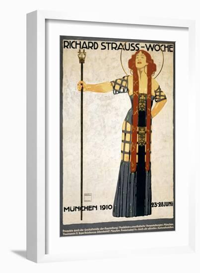 Richard Strauss-Woche Poster-Ludwig Hohlwein-Framed Giclee Print