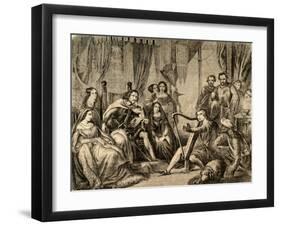 Richard the Lionheart (1157-1199) Listen Music.. United Kingdom-null-Framed Giclee Print