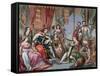 Richard the Lionheart (1157-1199) Listen Music-null-Framed Stretched Canvas