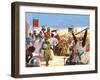 Richard the Lionheart Arriving at Acre-Escott-Framed Giclee Print