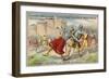 Richard the Lionheart Mortally Wounded before the Castle of Chalus-Chabrol-null-Framed Giclee Print