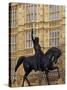 Richard the Lionheart Statue, Houses of Parliament, Westminster, London, England, Uk-Jeremy Lightfoot-Stretched Canvas
