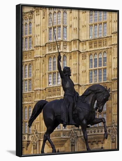 Richard the Lionheart Statue, Houses of Parliament, Westminster, London, England, Uk-Jeremy Lightfoot-Framed Photographic Print