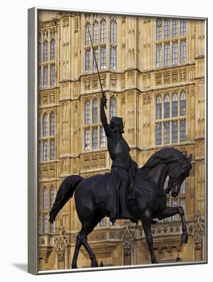 Richard the Lionheart Statue, Houses of Parliament, Westminster, London, England, Uk-Jeremy Lightfoot-Framed Photographic Print