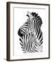 Richard The Zebra-null-Framed Art Print