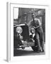 Richard Todd Leaning on Front of Car-William Sumits-Framed Premium Photographic Print