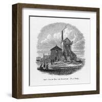 Richard Trevithick Senior's Steam-Whim at Cook's Kitchen Mine Cornwall-null-Framed Art Print