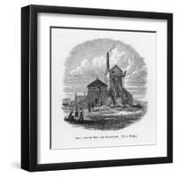 Richard Trevithick Senior's Steam-Whim at Cook's Kitchen Mine Cornwall-null-Framed Art Print