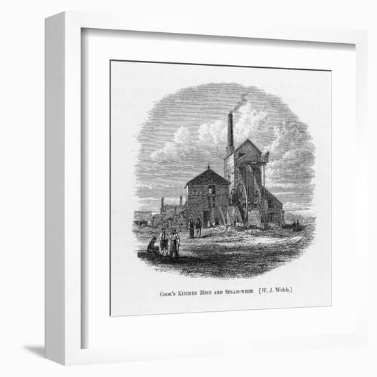 Richard Trevithick Senior's Steam-Whim at Cook's Kitchen Mine Cornwall-null-Framed Art Print