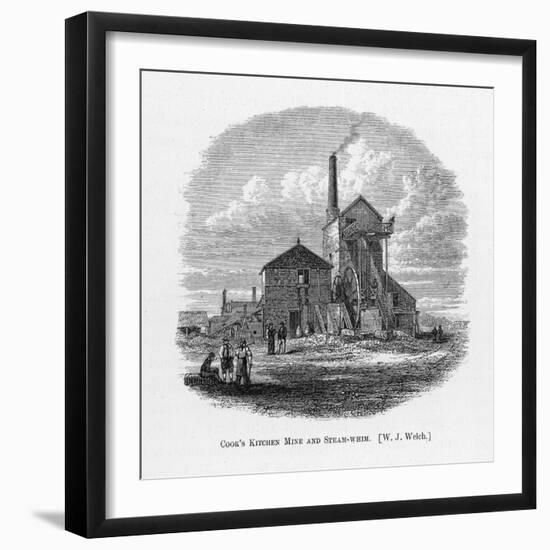 Richard Trevithick Senior's Steam-Whim at Cook's Kitchen Mine Cornwall-null-Framed Art Print