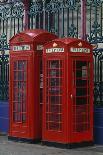 Red Telephone Boxes, Smithfield Market, London. Examples of K2 and K6 kiosks.-Richard Turpin-Framed Photo