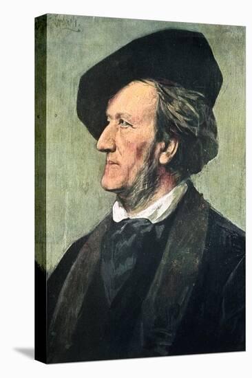 Richard Wagner (1813-188), German Composer, Conductor, and Essayist, Late 19th Century-Franz Seraph von Lenbach-Stretched Canvas