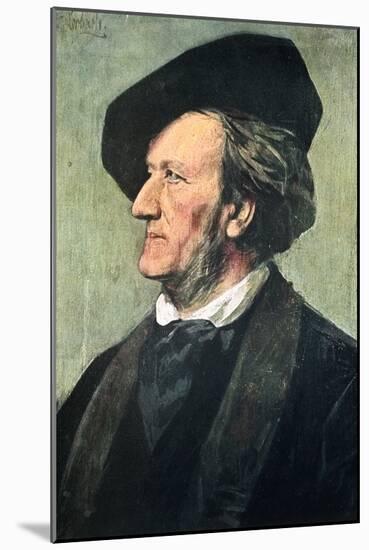 Richard Wagner (1813-188), German Composer, Conductor, and Essayist, Late 19th Century-Franz Seraph von Lenbach-Mounted Giclee Print