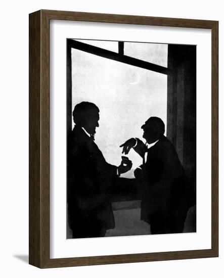 RICHARD WAGNER and Anton Bruckner in Bayreuth-Otto Bohler-Framed Giclee Print