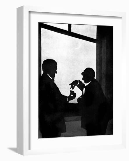 RICHARD WAGNER and Anton Bruckner in Bayreuth-Otto Bohler-Framed Giclee Print