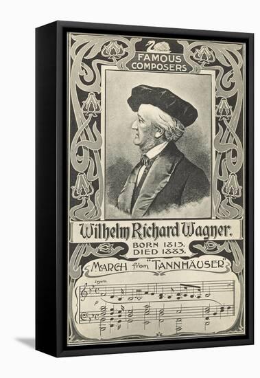 Richard Wagner and March from Tannhauser-null-Framed Stretched Canvas