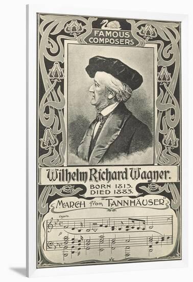 Richard Wagner and March from Tannhauser-null-Framed Art Print