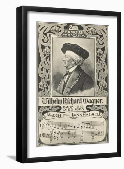 Richard Wagner and March from Tannhauser-null-Framed Art Print