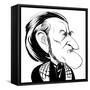 Richard Wagner - caricature-Neale Osborne-Framed Stretched Canvas