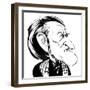 Richard Wagner - caricature-Neale Osborne-Framed Giclee Print