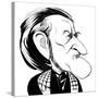 Richard Wagner - caricature-Neale Osborne-Stretched Canvas