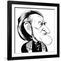 Richard Wagner - caricature-Neale Osborne-Framed Giclee Print