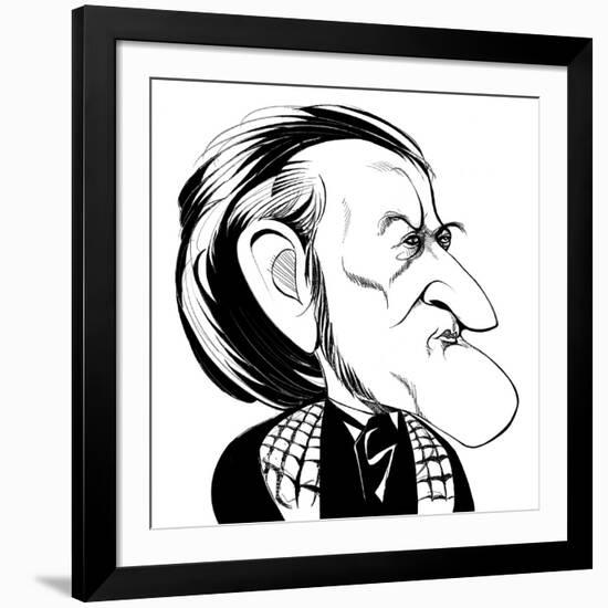 Richard Wagner - caricature-Neale Osborne-Framed Giclee Print