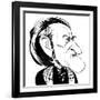 Richard Wagner - caricature-Neale Osborne-Framed Giclee Print