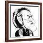 Richard Wagner - caricature-Neale Osborne-Framed Giclee Print