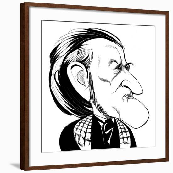 Richard Wagner - caricature-Neale Osborne-Framed Giclee Print