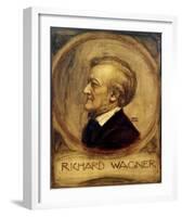 Richard Wagner, Composer, 1902-Franz von Stuck-Framed Giclee Print