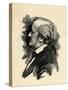 Richard Wagner - engraving-Elliott & Fry Studio-Stretched Canvas